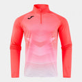 Sweat demi-zip Joma Runset Warm homme corail fluo — vue 1